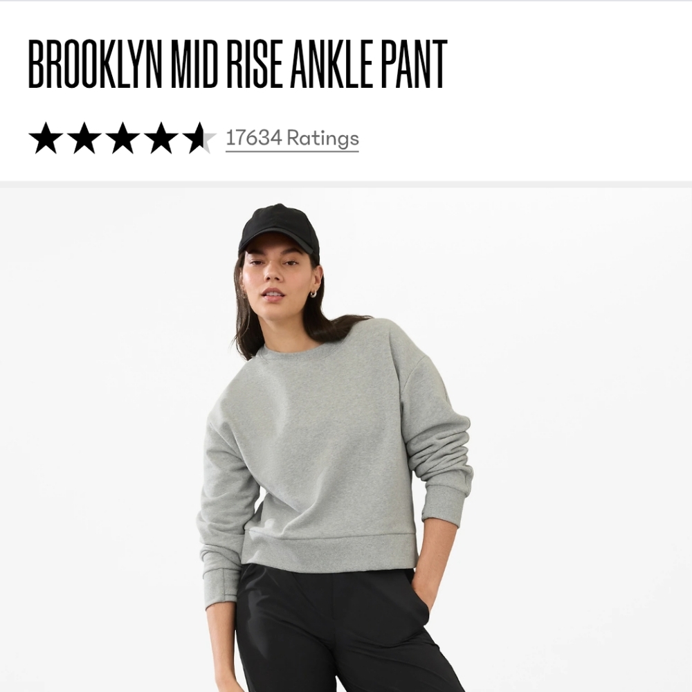 Athleta Brooklyn Ankle Pant in Black